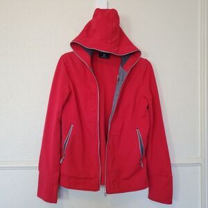 SCOTTeVEST  Tec Hoodie Mens M Red Multi Pocket Full Zip Long Sleeve Tactical TEC